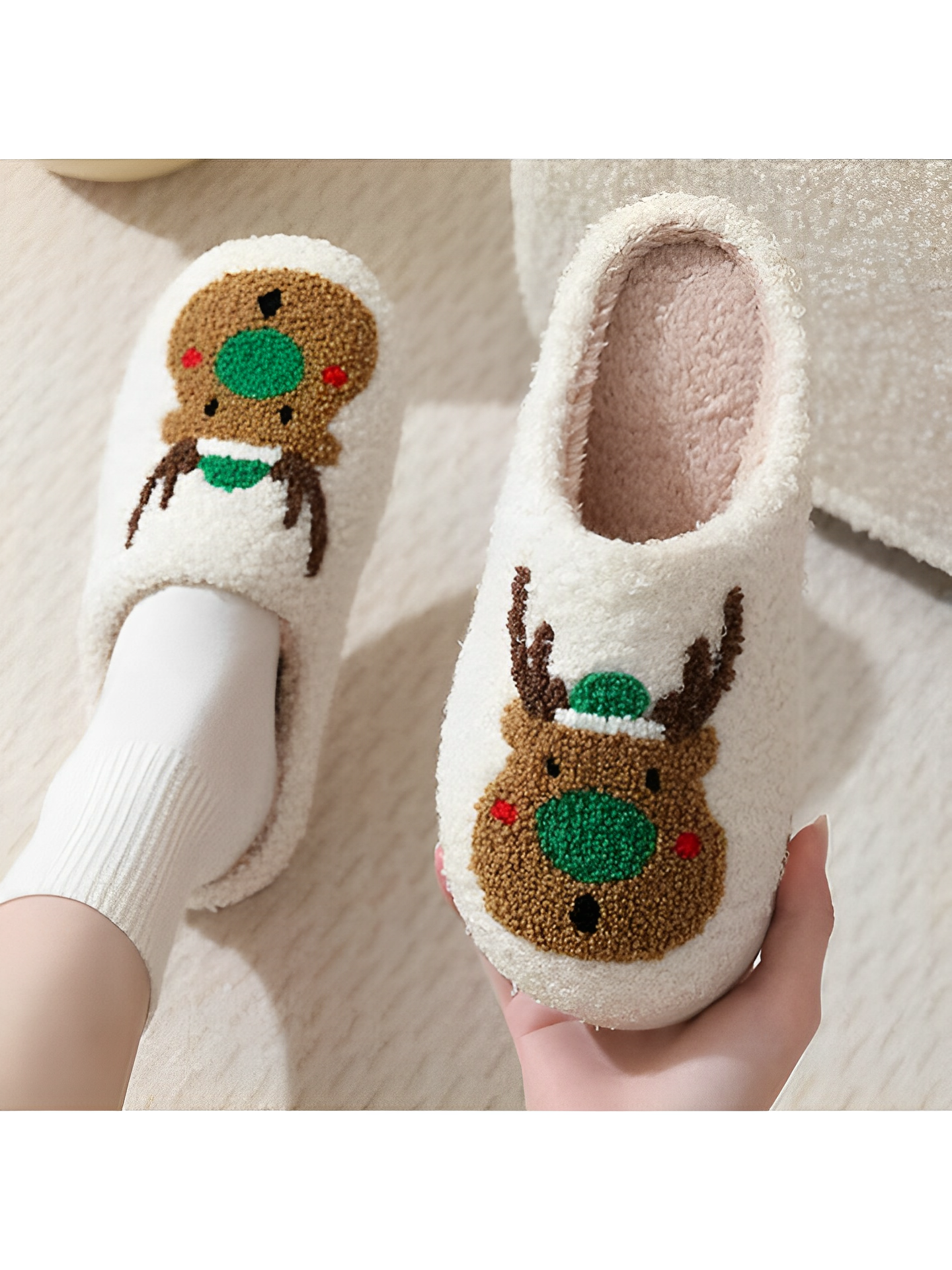 Christmas Deer Slippers