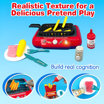 Pretend Play Gourmet Cooking Box for Kids