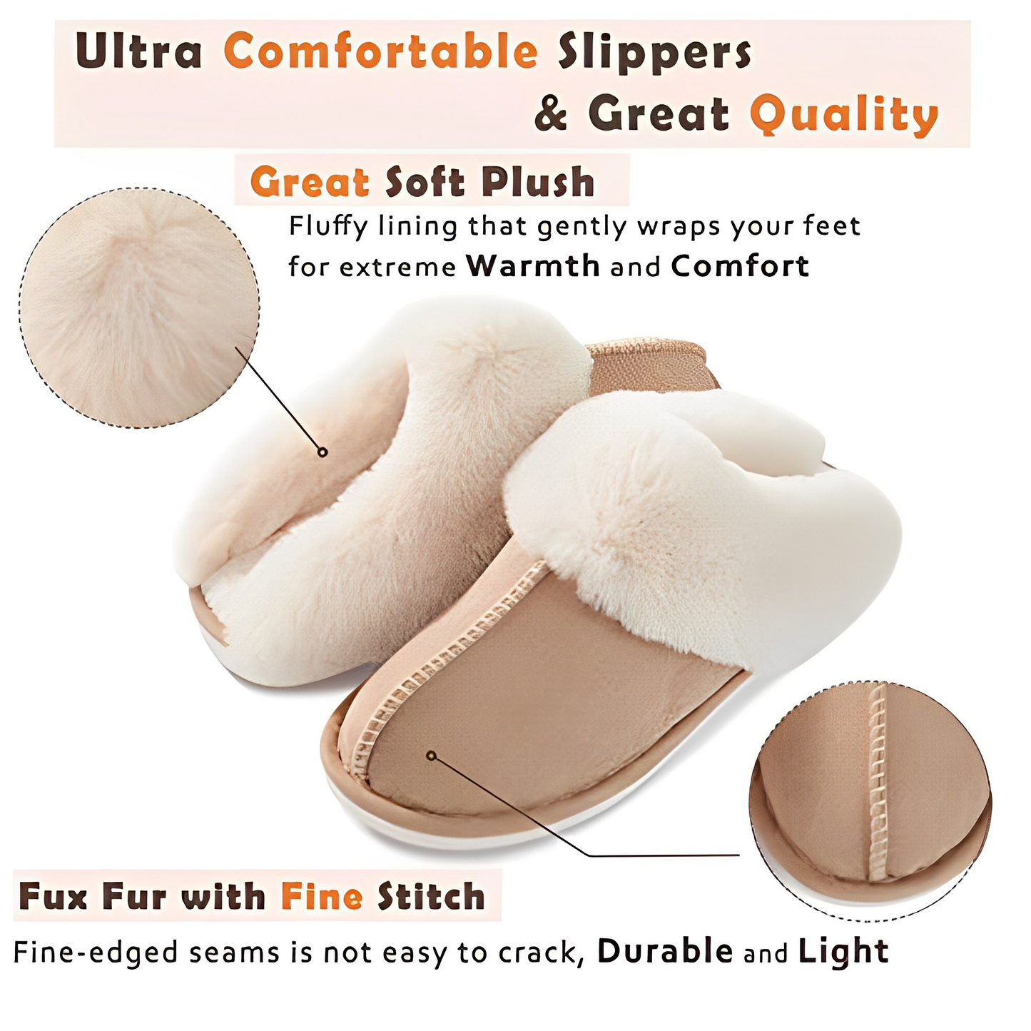 Warm Solid Color Slippers